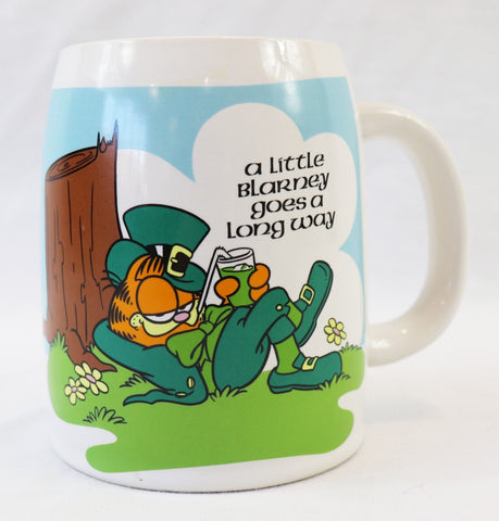 VINTAGE 1978 Enesco Garfield St Patrick's Day Coffee Mug