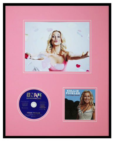 Kellie Pickler Signed Framed 16x20 Photo & Red High Heels CD Display 