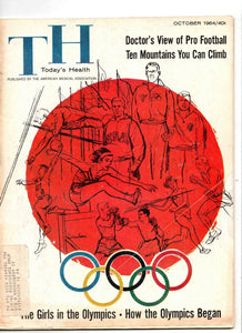 VINTAGE Oct 1964 Today's Health Magazine Olympics