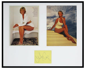 Cheryl Tiegs Signed Framed 16x20 Photo Set JSA