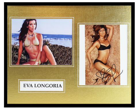 Eva Longoria Bikini Lingerie Signed Framed 16x20 Photo Set Desperate Housewives