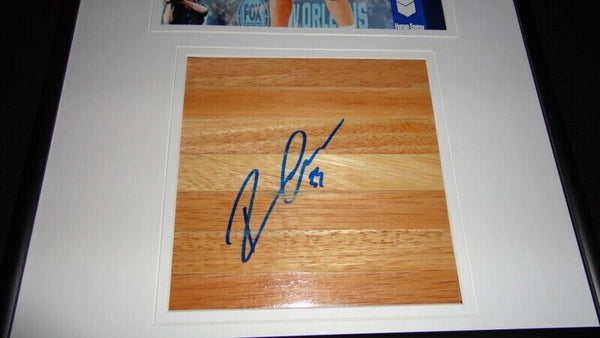 Ryan Anderson Signed Framed 12x18 Floorboard + Photo Display Pelicans Cal