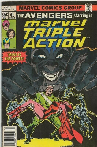 Marvel Triple Action #41 ORIGINAL Vintage 1978 Marvel Comics Reprint Avengers 49