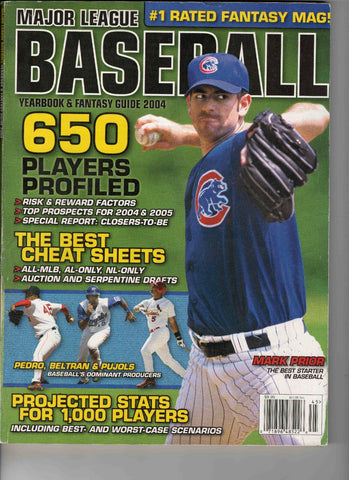 VINTAGE 2004 Major League Baseball Preview Magazine Mark Prior