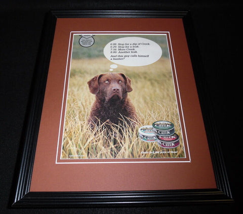 2001 Creek Long Cut Tobacco Framed 11x14 ORIGINAL Vintage Advertisement