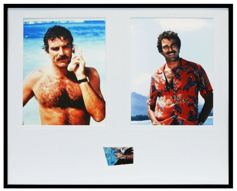 Tom Selleck Signed Framed 16x20 Photo Display JSA Magnum PI