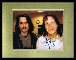 George Jung Signed Framed 11x14 Photo Display w/ Johnny Depp Blow AW 