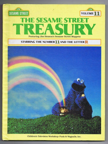 1983 Sesame Street Treasury V 11 ORIGINAL Vintage Hardcover Book Cookie Monster