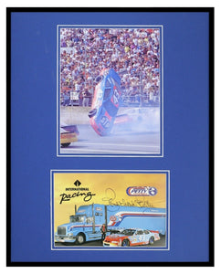 Richard Petty Signed Framed 16x20 Crash Photo Set JSA