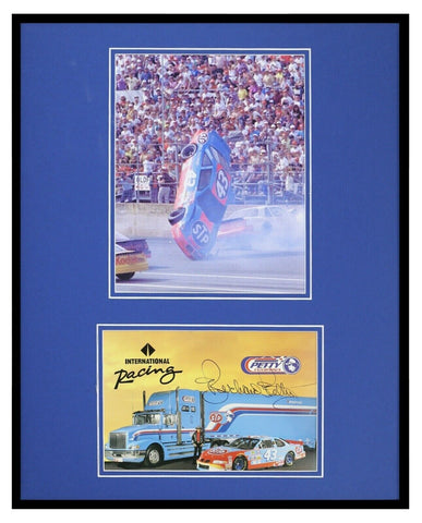 Richard Petty Signed Framed 16x20 Crash Photo Set JSA