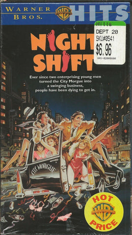 Night Shift (1982) VINTAGE VHS Cassette Henry Winkler Michael Keaton