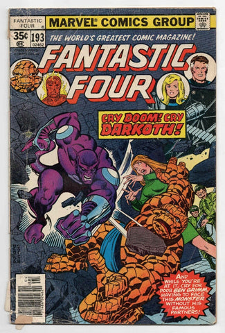 Fantastic Four #193 ORIGINAL Vintage 1978 Marvel Comics