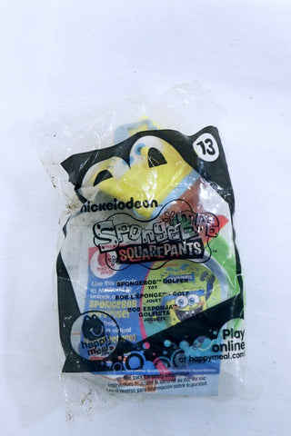 VINTAGE SEALED 2012 McDonald's SpongeBob SquarePants #13 Golfer Toy