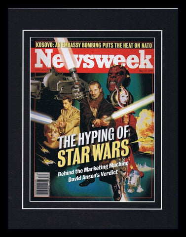 Newsweek May 17 1999 Star Wars Framed 11x14 ORIGINAL Vintage Cover Display 