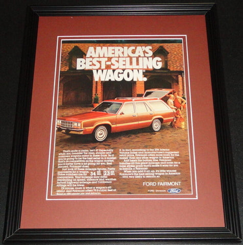 1980 Ford Fairmont Wagon Framed 11x14 ORIGINAL Vintage Advertisement