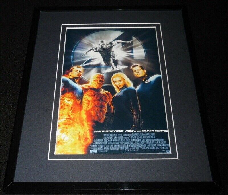 Fantastic Four Silver Surfer Framed 8x10 Repro Poster Display Jessica Alba