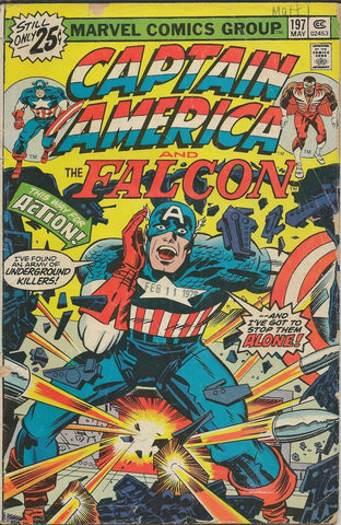 Captain America #197 ORIGINAL Vintage 1976 Marvel Comics Jack Kirby