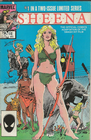 Sheena #1 ORIGINAL Vintage 1984 Marvel Comics Tanya Roberts GGA