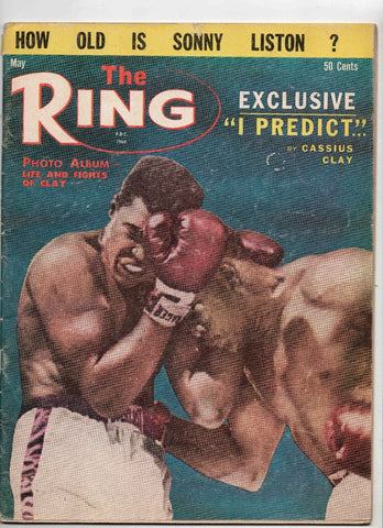 VINTAGE May 1964 Ring Magazine Cassius Clay I Predict