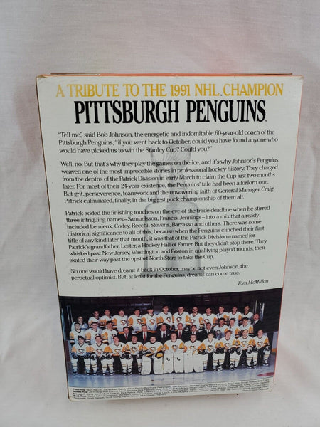 1991 Pittsburgh Penguins Team Signed Wheaties Box Coffey Mullen Trottier Stevens