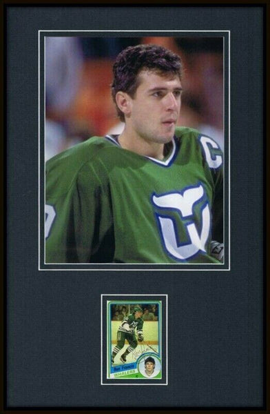 Ron Francis Signed Framed 11x17 Photo Display Hartford Whalers Penguins