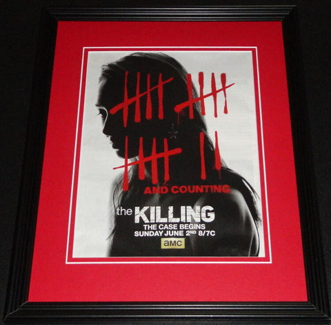 The Killing 2013 AMC Framed ORIGINAL Vintage 11x14 Advertisement