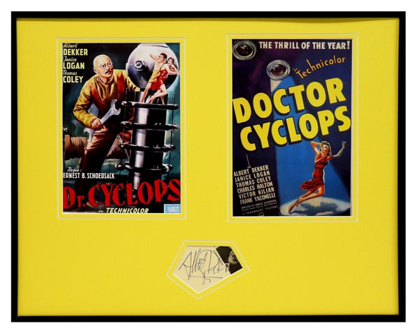 Albert Dekker Signed Framed 16x20 Dr Cyclops Photo Set 