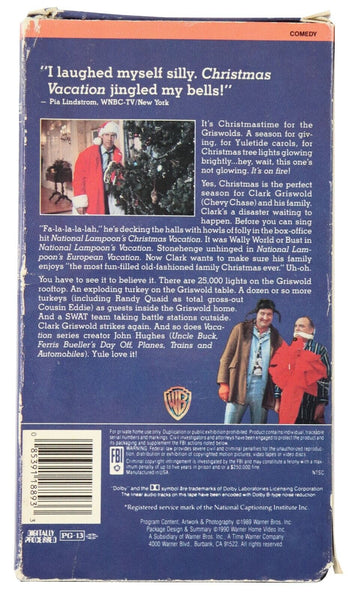 National Lampoon Christmas Vacation VINTAGE VHS Cassette Chevy Chase