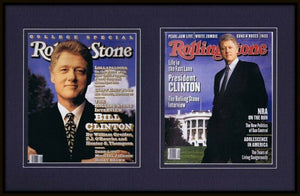 Bill Clinton 11x17 Framed Rolling Stone Cover Display