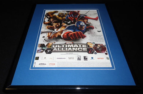 Marvel Ultimate Alliance 2006 Xbox Framed 11x14 ORIGINAL Advertisement Wolverine