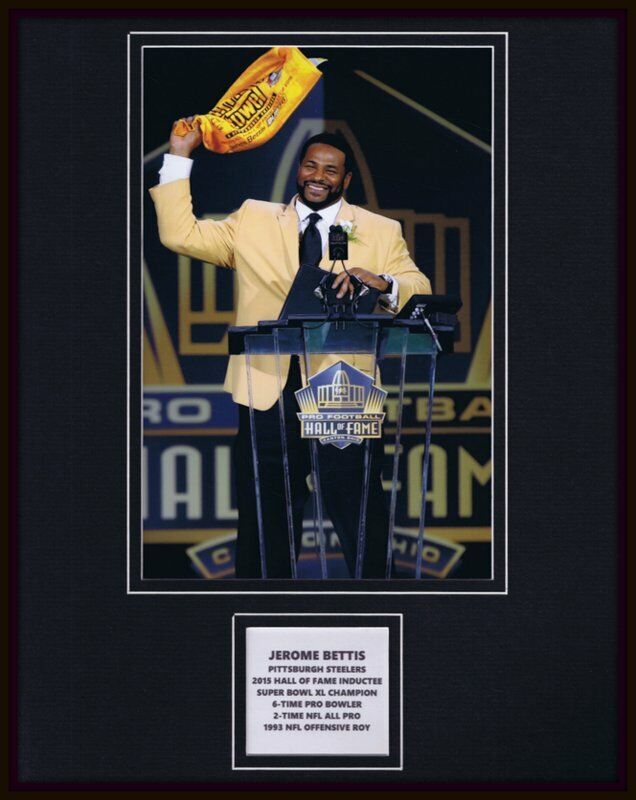 Jerome Bettis 2015 HOF Steelers Framed 11x14 Photo Display 