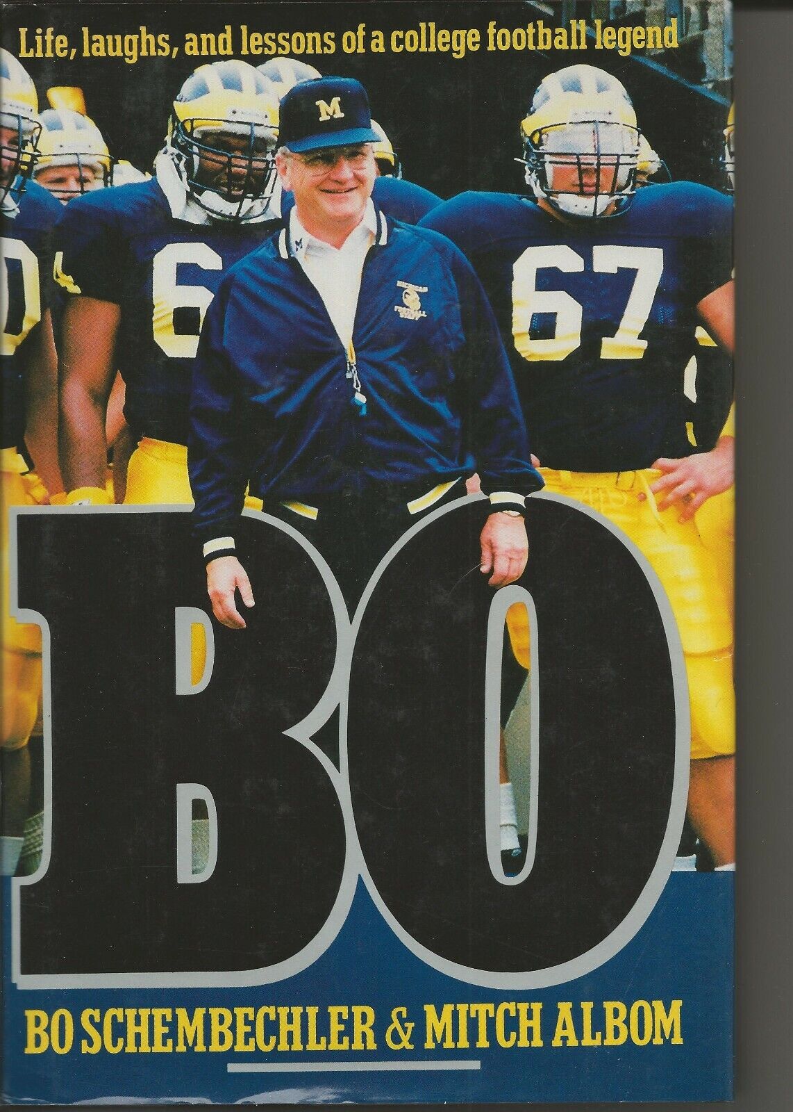 VINTAGE 1989 Bo Schembechler Hardcover Book 1st Print Michigan