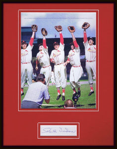 Bill Virdon Signed Framed 11x14 Photo 1955 Cardinals w/ Musial Repulski Moon