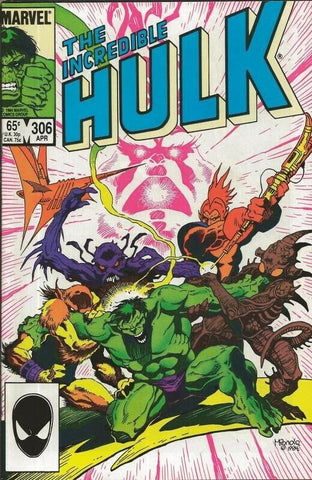 Incredible Hulk #306 ORIGINAL Vintage 1985 Marvel Comics 