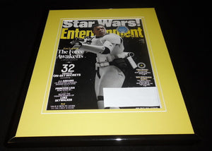 Star Wars Force Awakens Framed ORIGINAL 2015 Entertainment Weekly Cover