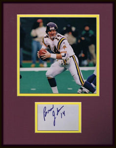 Brad Johnson Signed Framed 11x14 Photo Display Vikings Florida State Bucs