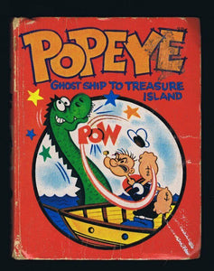 Popeye Ghost Trip to Treasure Island Vintage 1973 Whitman Big Little Book  