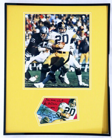 Rocky Bleier Signed Framed 16x20 Photo Display Steelers Notre Dame B