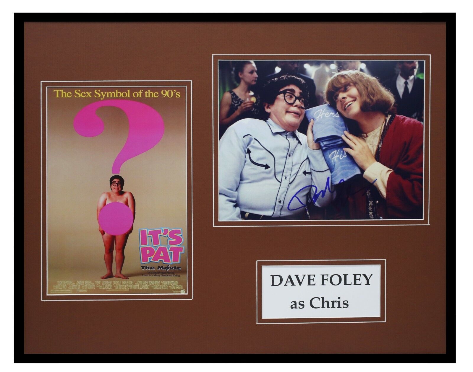 Dave Foley Signed Framed 16x20 Photo Poster Set AW It's Pat