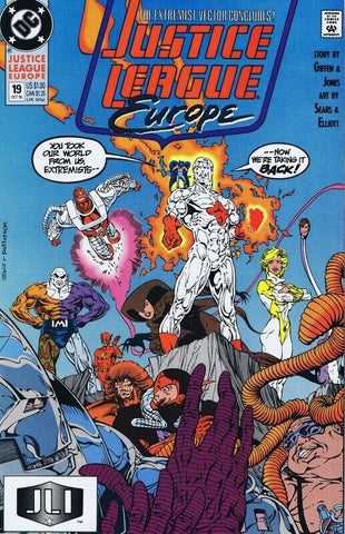 Justice League Europe #19 ORIGINAL Vintage 1990 DC Comics 