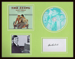 Marvin Hamlisch Signed Framed The Sting CD Soundtrack Display