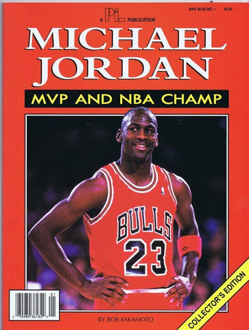 ORIGINAL Vintage 1991 Michael Jordan MVP and NBA Champ Book Chicago Bulls