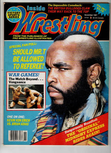 VINTAGE Nov 1987 Inside Wrestling Magazine Mr. T.