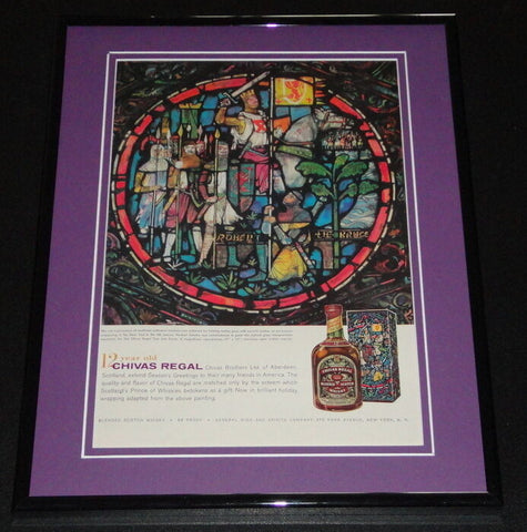 1959 Chivas Regal Scotch Whisky 11x14 Framed ORIGINAL Vintage Advertisement 