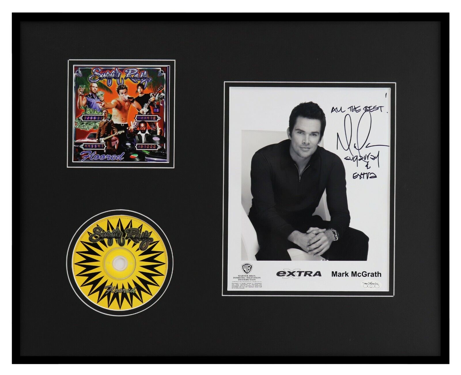 Mark McGrath Signed Framed 16x20 Sugar Ray CD & Photo Display JSA