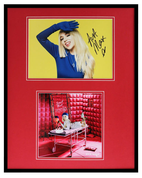 Ava Max Signed Framed 16x20 Photo Display Sweet But Psycho So Am I