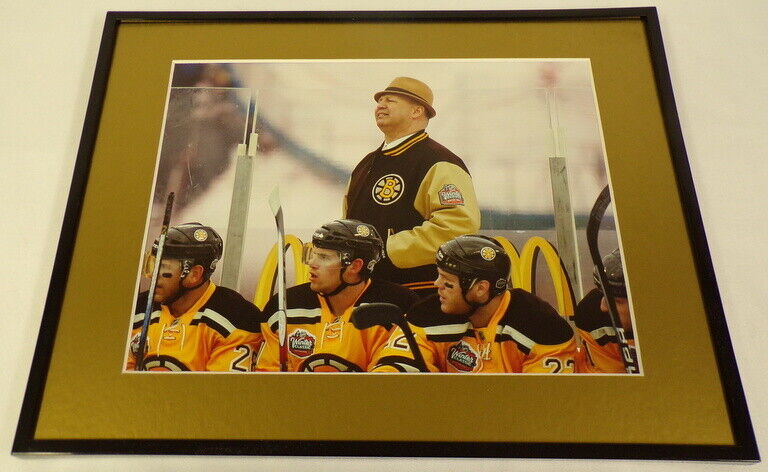 Claude Julien Boston Bruins Winter Classic Framed 11x14 Photo Display 