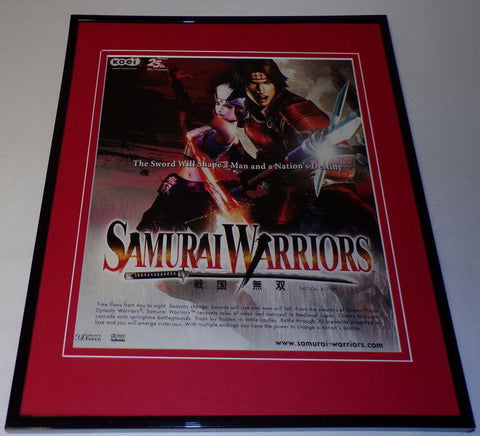 Samurai Warriors 2004 Framed 11x14 ORIGINAL Vintage Advertisement 