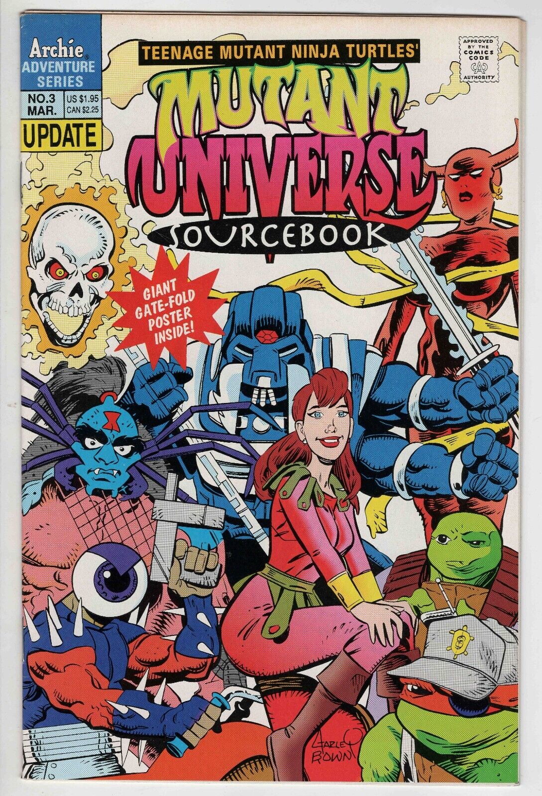 TMNT Mutant Universe Sourcebook #3 VINTAGE 1993 Archie Comics