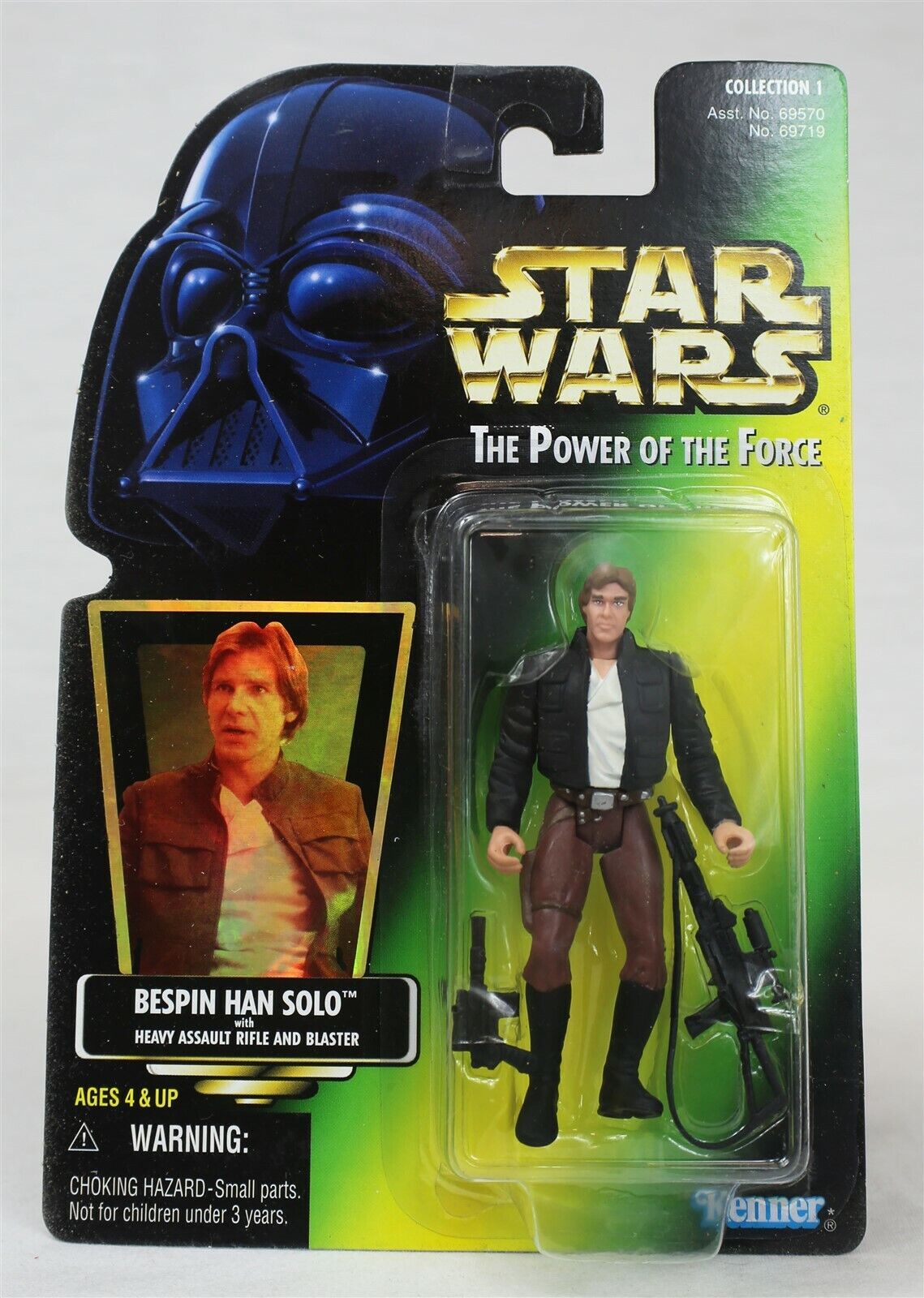 VINTAGE SEALED 1997 Star Wars POTF Bespin Han Solo + Heavy Assault Action Figure